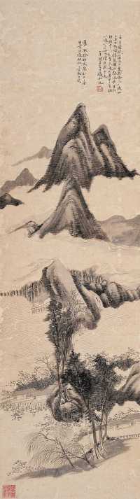钱杜 乙未（1835）作 淀湖销夏 立轴